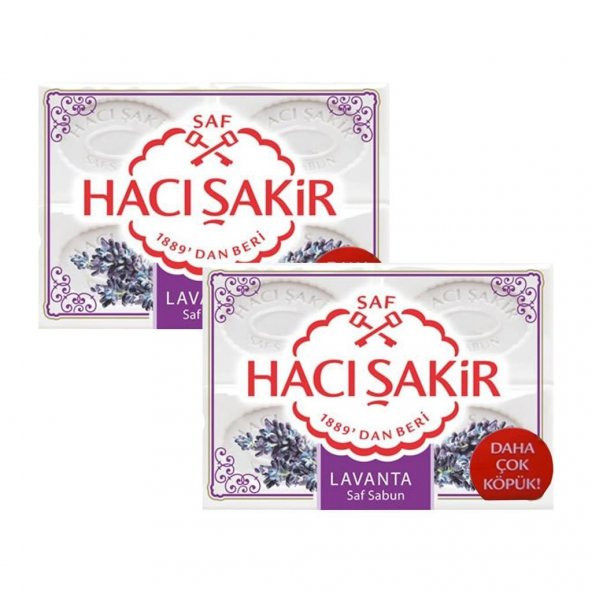 Hacı Şakir Lavanta Kalıp Sabun 4x150GR X 2 Adet