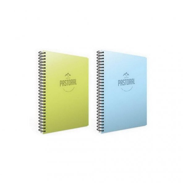 Gıpta Pastoral 96 Yp. A4 Spiralli Pp. Kapak Defter 1 Kareli + 1 Çizgili