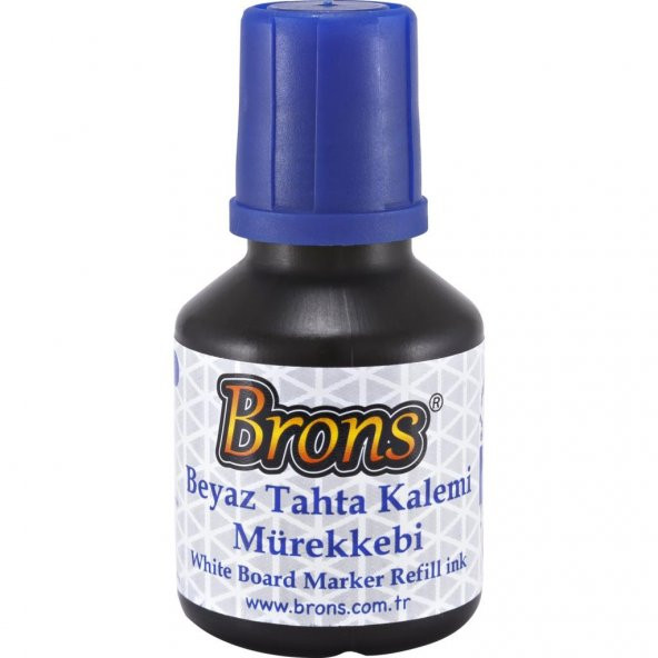 Brons Tahta Kalem Mürekkebi Mavi 30 Cc - Br-351 12li