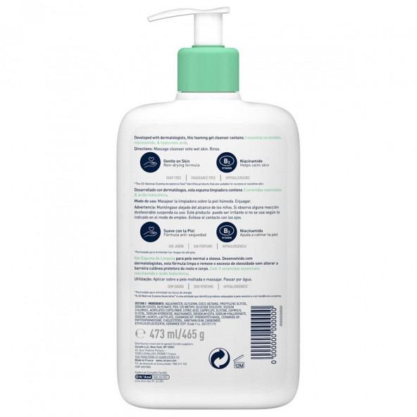 CeraVe Foaming Cleanser Köpüren Temizleyici 473ml - 2