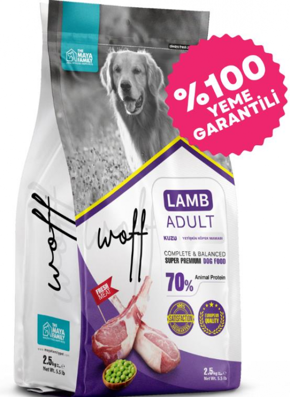 Woff Super Premium Kuzu etli Yetişkin Köpek Maması 12 Kg - 5