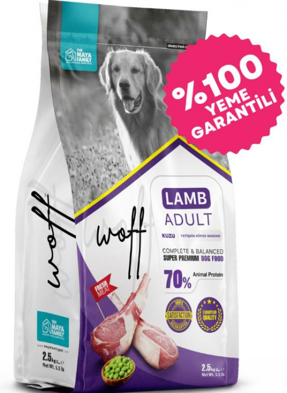 Woff Super Premium Kuzu etli Yetişkin Köpek Maması 12 Kg - 6
