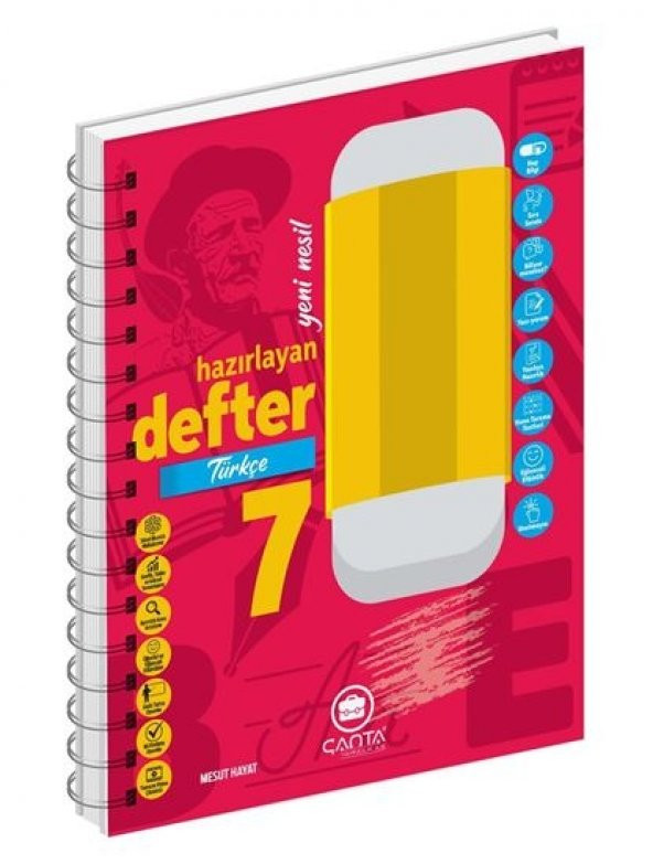 Çanta Yayınları 7.Sınıf Türkçe Okula Yardımcı Hazırlayan Defter