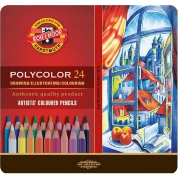 Koh-i Noor Polycolor Kuru Boya Kalemi 24'lü N:3824