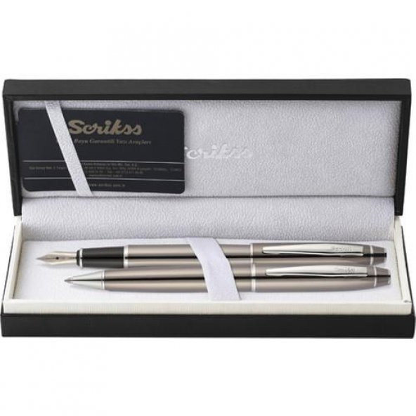 Scrikss Tıtanıum Tükenmez Kalem Dolma Kalem Set 35