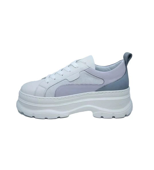 Janestt Kadın Hakiki Deri Sneakers 434-25168 - 4