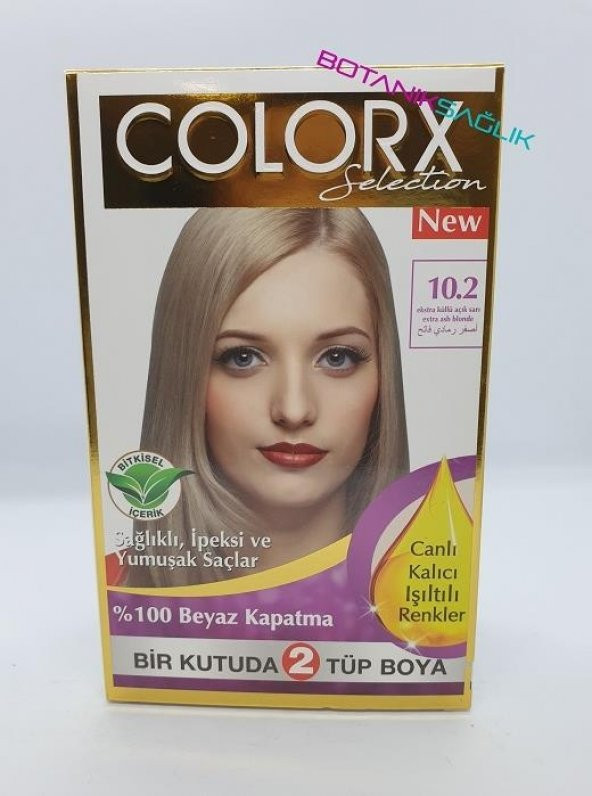 Colorx Saç Boyası İkili Set - 10.2 EKSTRA AÇIK KÜLLÜ KUMRAL ürün görseli 1