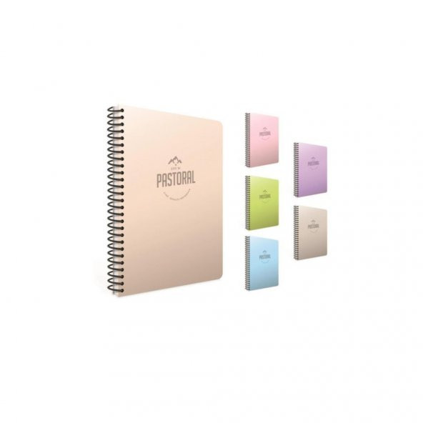 Gıpta Pastoral 96 Yp. A4 Spiralli Pp. Kapak Defter Kareli (4 Lü Paket) 3245