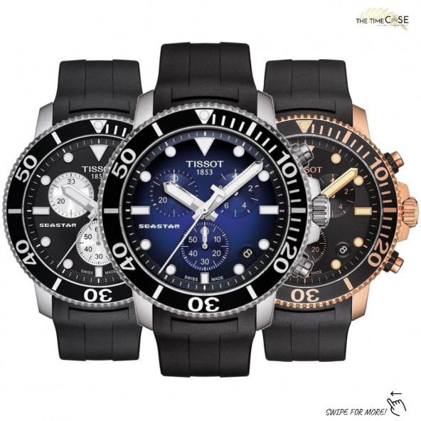 Tissot T120.417.17.051.00 Seastar 1000 Chronograph Erkek Kol Saati - 5