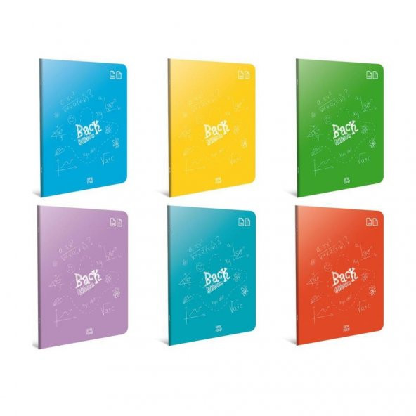Gıpta Back Plastik Kapak Defter A5-40YP.Kareli 4990