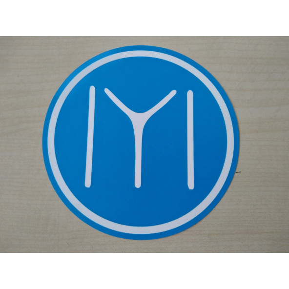 KAYI BOYU STİCKER 12x12cm İYİ LOGO ARMA STİCKER, KAYI BOYU İYİ ETİKETİ, KAYI BOYU İYİ ÇIKARTMASI