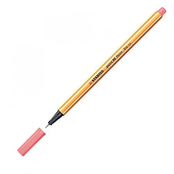 STABILO point 88 - Floresan Kırmızı - 1