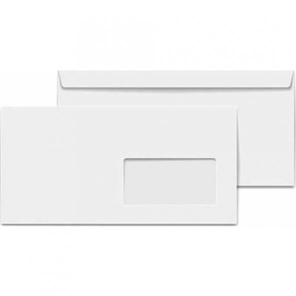 Asil 12 x 22 Pencereli Buklet Zarf 110 Gr Silikonlu 25Lİ - 2