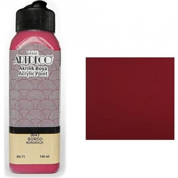 Artdeco Akrilik Boya 140 Ml Bordo