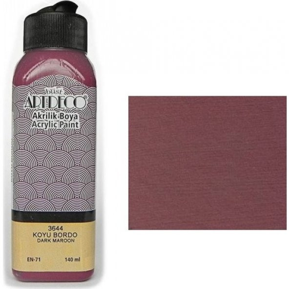 Artdeco Akrilik Boya 140 Ml Koyu Bordo