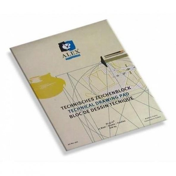 Alex Schoeller Teknik Çizim Blok A4 80 Gr Dikişli 20 Yaprak