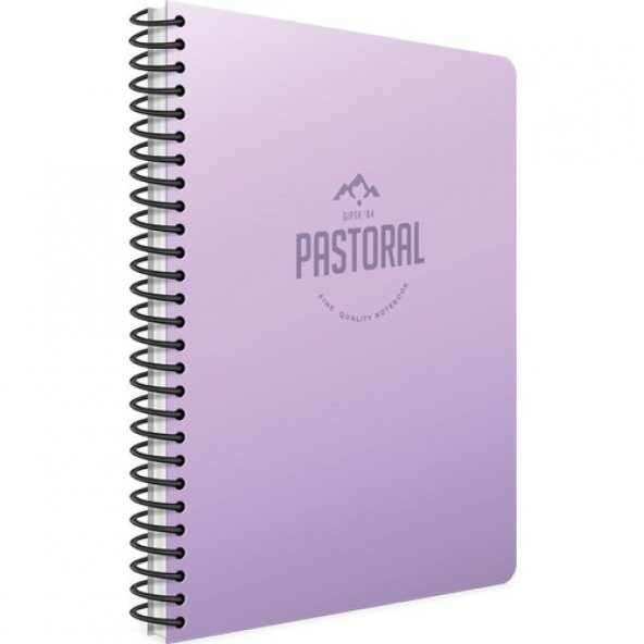 Gıpta Pastoral 17X24 Spiralli Plastik Kapak Defter 60 Yaprak Kareli
