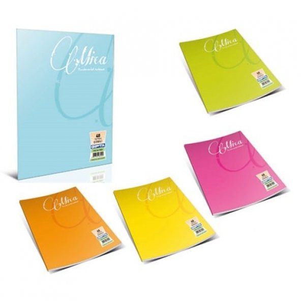 Gıpta Mica Tel Dikişli PP Kapak Defter A4 Kareli 80yp 1708
