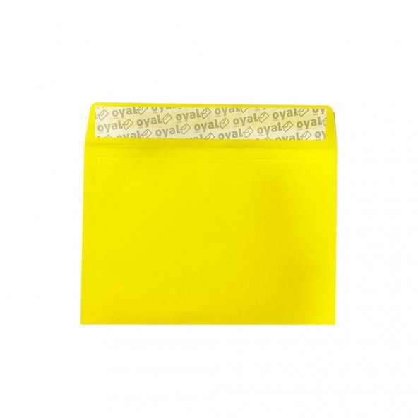 Oyal Buklet Zarf Sarı 80 Gr. Silikonlu 11.4 X 16.2 - 2