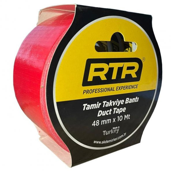RTR Tamir Takviye Bandı Kırmızı 48x10 Metre RNC196