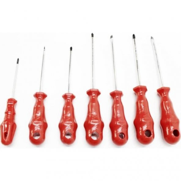 Mıknatıslı Düz ve Yıldız Uçlu 7 Parça Tornavida Seti - 3