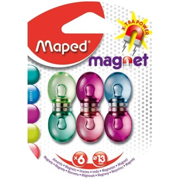 Maped Mıknatıs Fancy 6 Lı 517111