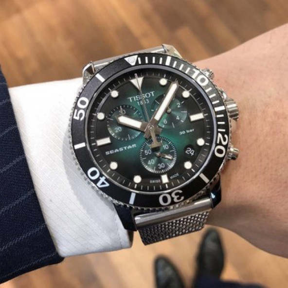 Tissot T120.417.11.091.00 Seastar 1000 Chronograph Erkek Kol Saati - 6