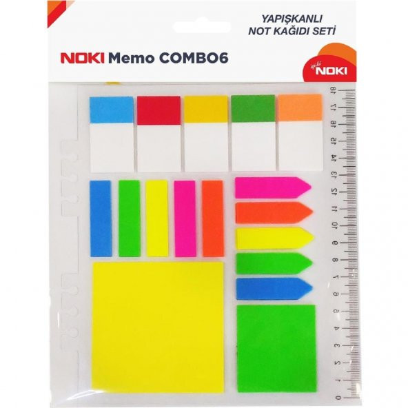 Noki 12706 Memo Combo 6 Yapışkanlı Not Kağıdı
