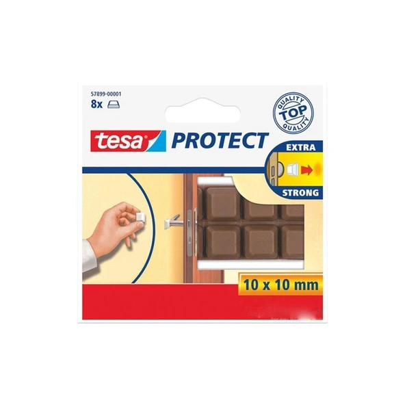 Tesa Kapı Çarpmalarına Karşı Tampon. 8 adt. Beyaz   10mm 10mm ürün görseli