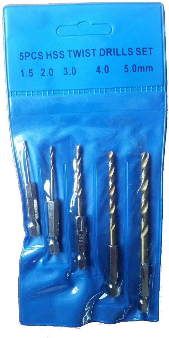 Şarjlı Matkap Ucu Şarjlı Tornavida Ucu 5 Parça Set Vidalama Matkap Uc Seti - 4