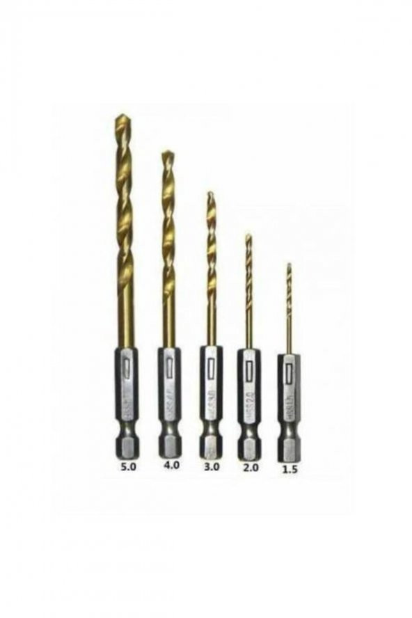 Şarjlı Matkap Ucu Şarjlı Tornavida Ucu 5 Parça Set Vidalama Matkap Uc Seti - 6