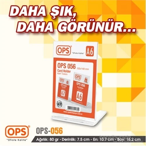 Ops OPS056 A6 Kart Tutucu (Şeffaf) - 3