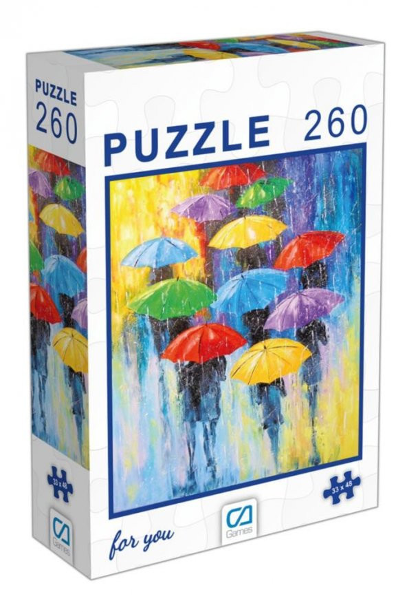 CA Games Şemsiyeler Puzzle 260 Parça 48 x 33 Cm. 6000