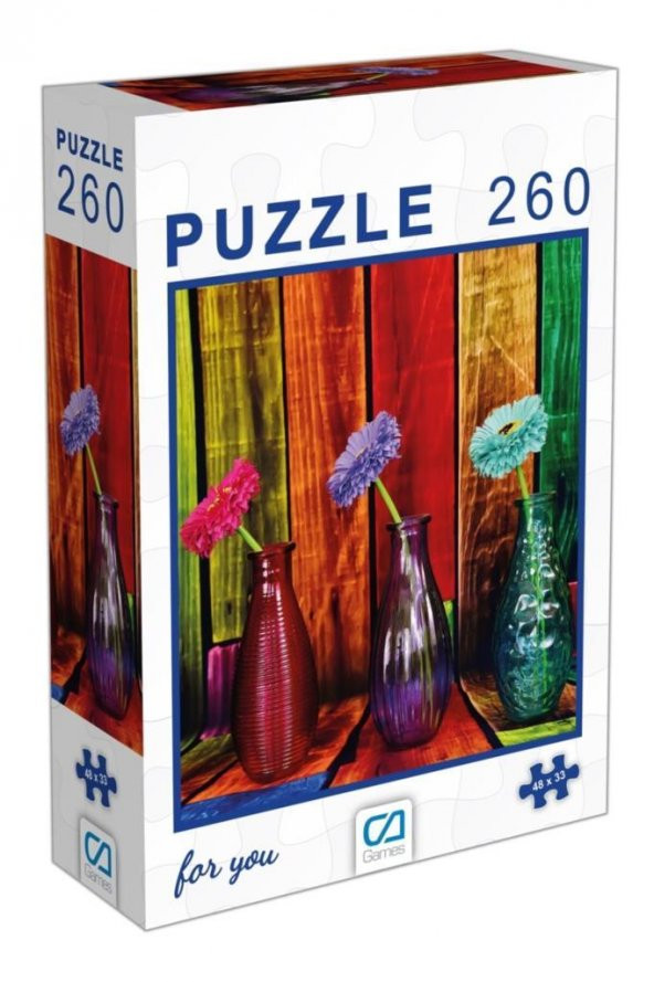 CA Games Çiçekeler Puzzle 260 Parça 48 x 33 Cm. 6006