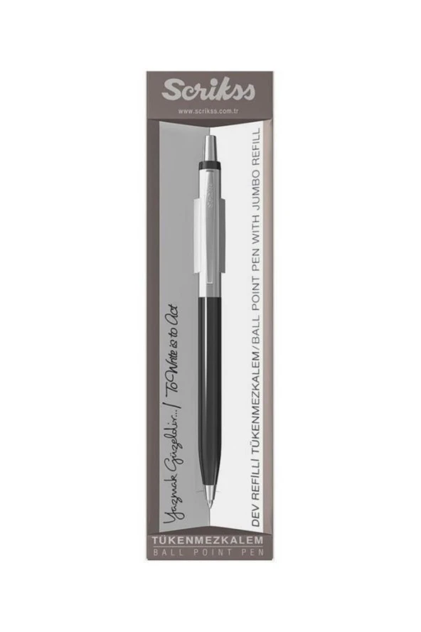 Scrikss 51 Vintage Tükenmez Kalem Siyah - 2
