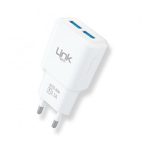 LinkTech T445 Auto-ID Özellikli 2x USB 2.1A Şarj Adaptörü