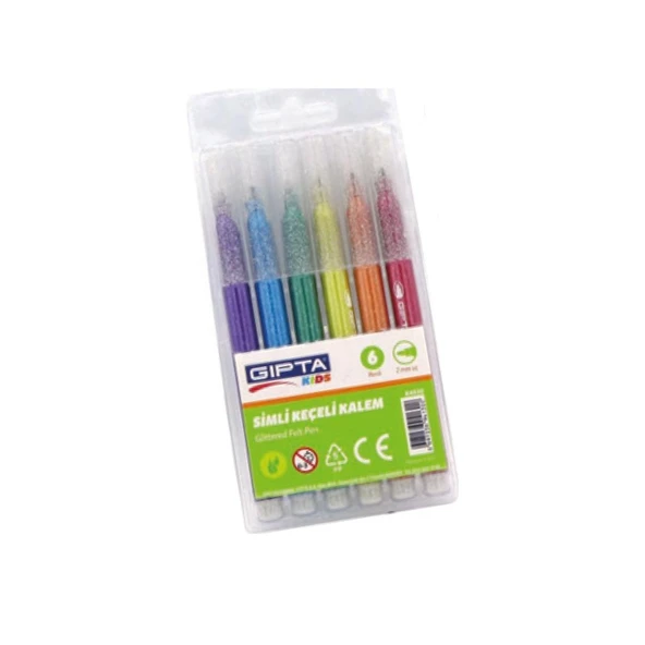 GIPTA KEÇELİ KALEM ÇANTALI 6 SİMLİ RENK K403000 ürün görseli 1