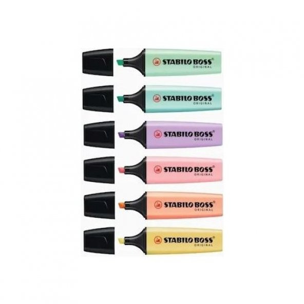 Stabilo Boss Pastel Fosforlu Kalem 6 Renk - 2