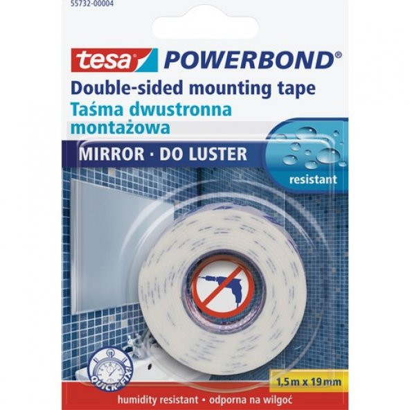 Tesa Köpük Montaj Bandı - Powerbond Ayna   1.5m 19mm - 6