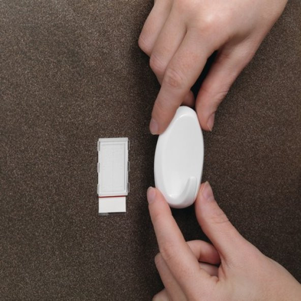 Tesa İz Bırakmadan Sökülebilir Askı - Büyük Oval Beyaz, Powerstrips® - 3