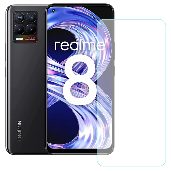NoTech Realme 8 / 8 Pro Temperli Cam Ekran Koruyucu - 1