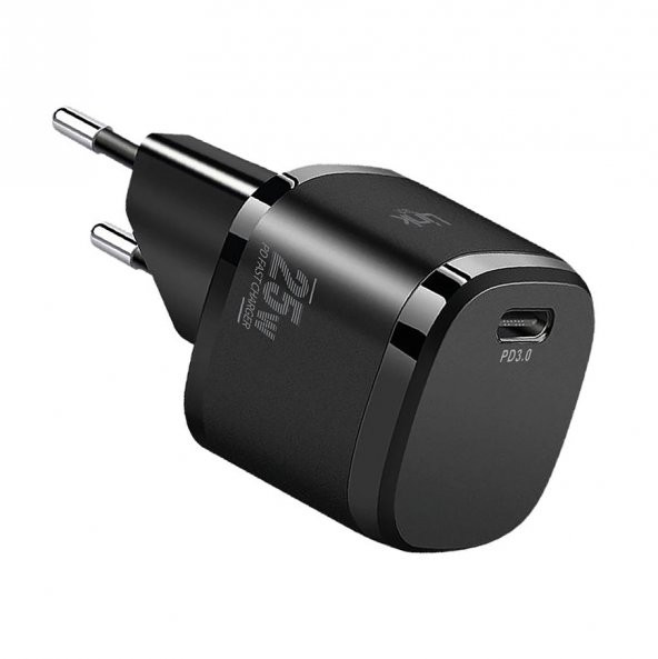 Linktech G826 Supper Silicon Tech 25W PD USB-C Şarj Aleti Type-C Kablo Set Siyah - 3