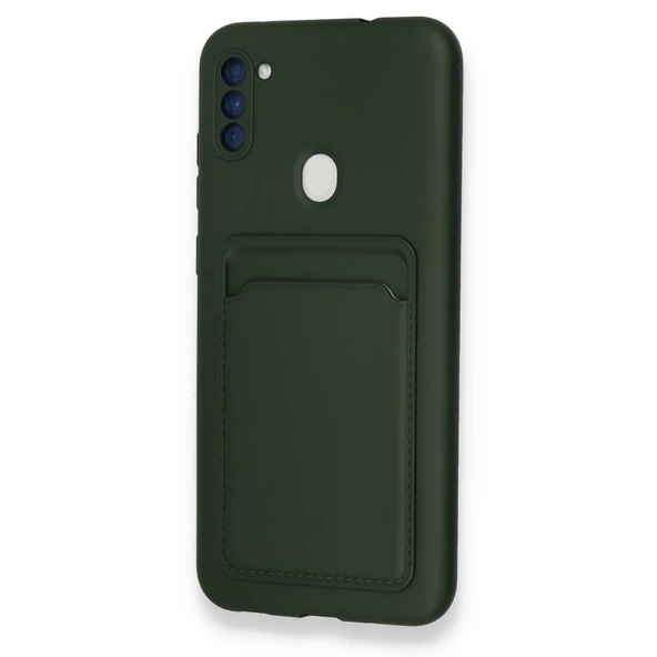FitCase Samsung Galaxy A11 Cardy Soft Kartlık Cepli Silikon Kapak - 4