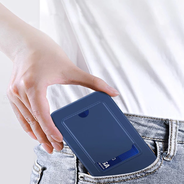 FitCase iPhone 13 Pro Cardy Soft Delikli Kartlık Cepli Silikon Kapak - 10