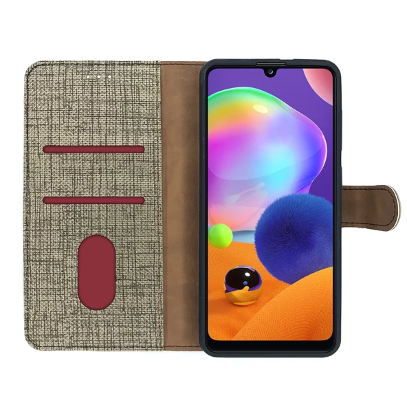 Reeder P13 Blue Max Lite Kılıf FitCase Fabric Kapaklı Cüzdanlı - 3