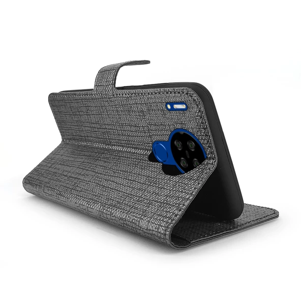 Reeder P13 Blue Max Lite Kılıf FitCase Fabric Kapaklı Cüzdanlı - 7