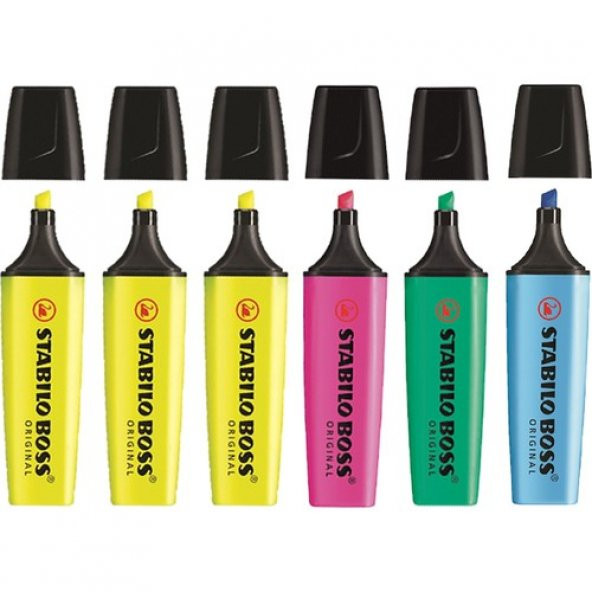 Stabilo Boss Fosforlu Kalem 6lı Set - 1