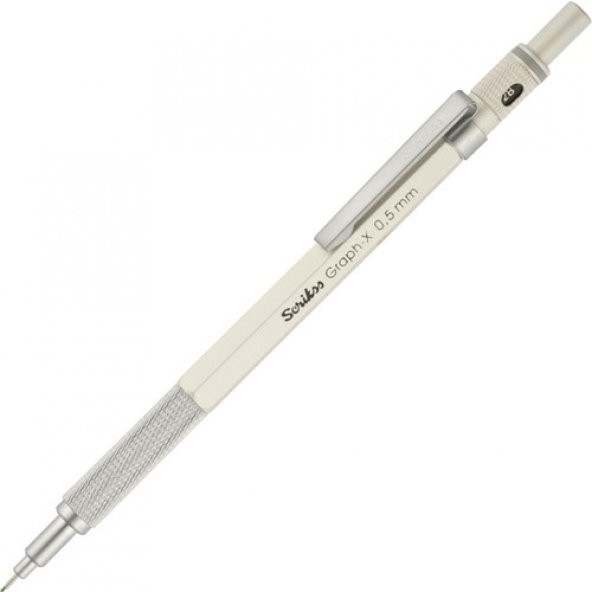 Scrikss Graph-X Metal Versatil Kalem 0.5 Mm Beyaz