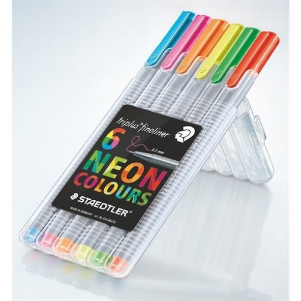 Staedtler Fineliner Triplus Kalem 6 Li Neon 334 Sb6Cs3