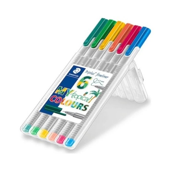 Staedtler Finelıner Triplus 6Lı Tropik. 334 Sb6Cs4